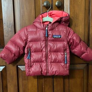 Patagonia Burgundy Puffer Jacket